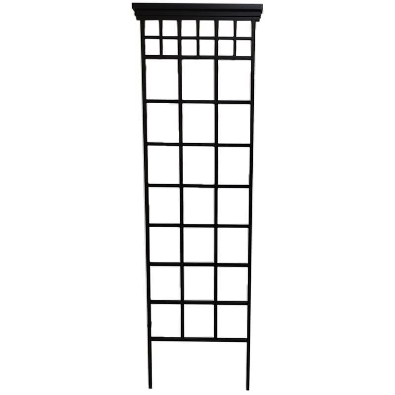 Living Accents 58069 78 in. H Black Steel Garden Trellis