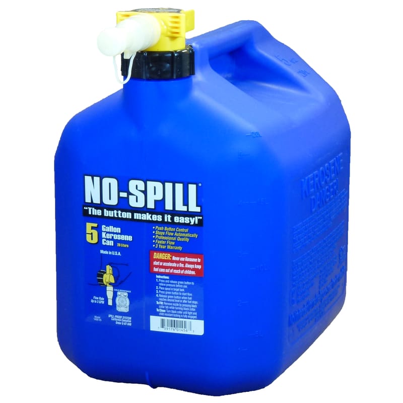 No-Spill 1466 Plastic Kerosene Can 5 gal