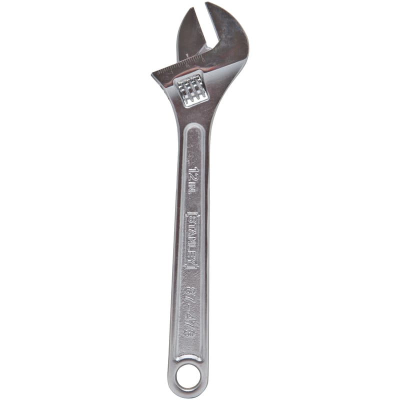 Stanley 87-473 Metric and SAE Adjustable Wrench 12 in. L 1 pc