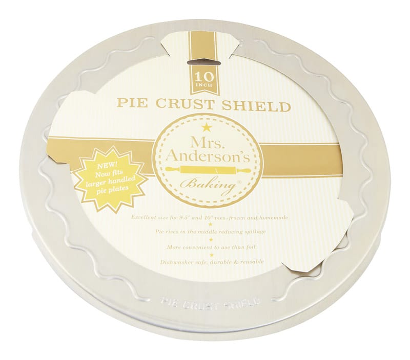 MRS. Anderson'S Baking 109 Baking 10 in. L Pie Crust Shield Silver