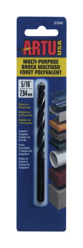 Artu 01040 5/16 in. X 4-1/2 in. L Tungsten Carbide Tipped Drill Bit Straight Shank 1 pc