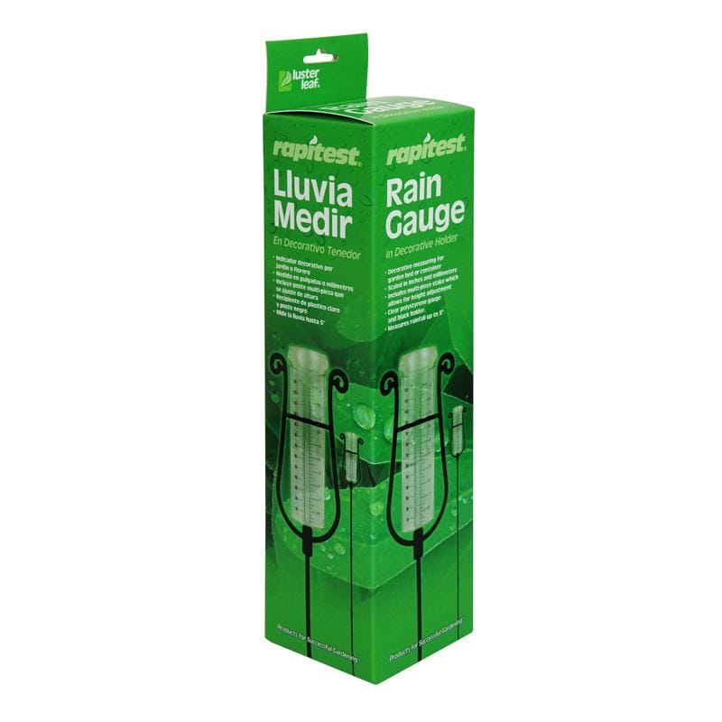 Luster Leaf 1640 Rain Gauge Stake 2.9 in. W X 2.9 in. L