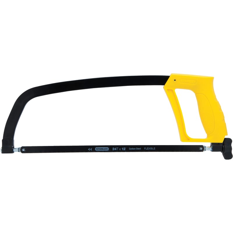 Stanley STHT20138 12 in. High Carbon Steel Adjustable Hacksaw Black/Yellow 1 pc