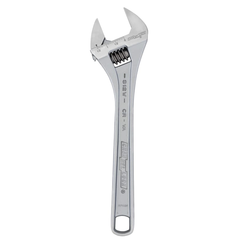 Channellock 812W Metric and SAE Adjustable Wrench 12 in. L 1 pc