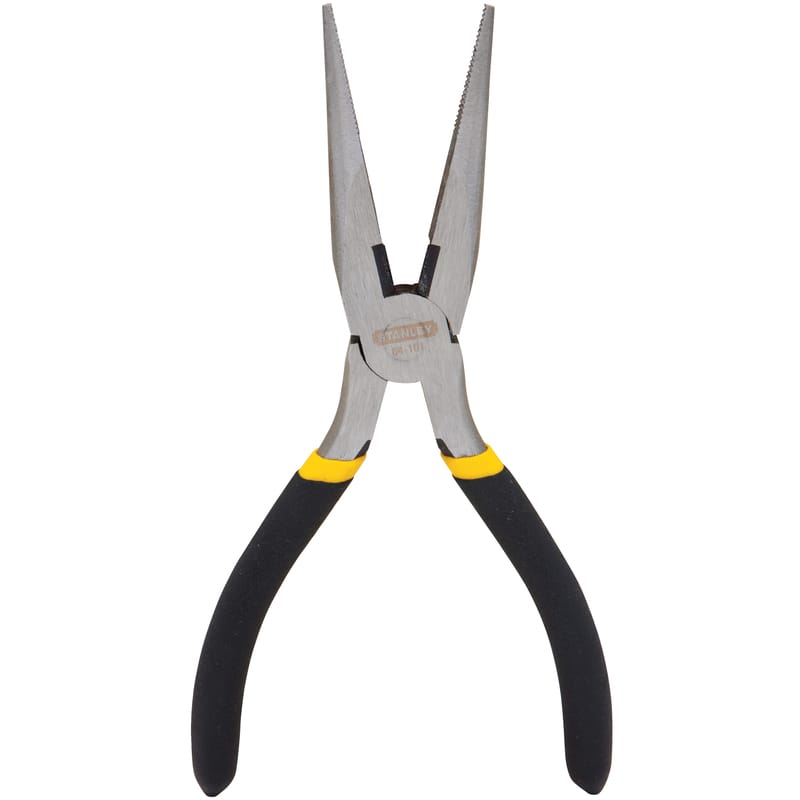 Stanley 84-101 6 in. Steel Fixed Joint Long Nose Pliers