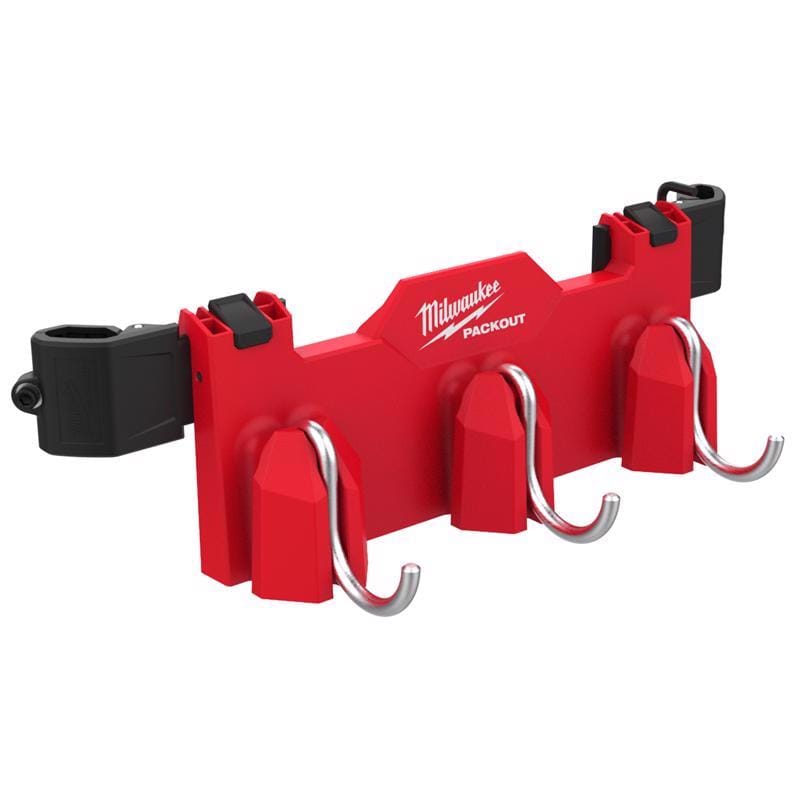 Milwaukee 48-22-8606 Packout 5 in. W X 4.8 in. H Tool Box Attachment Tool Rack Black/Red