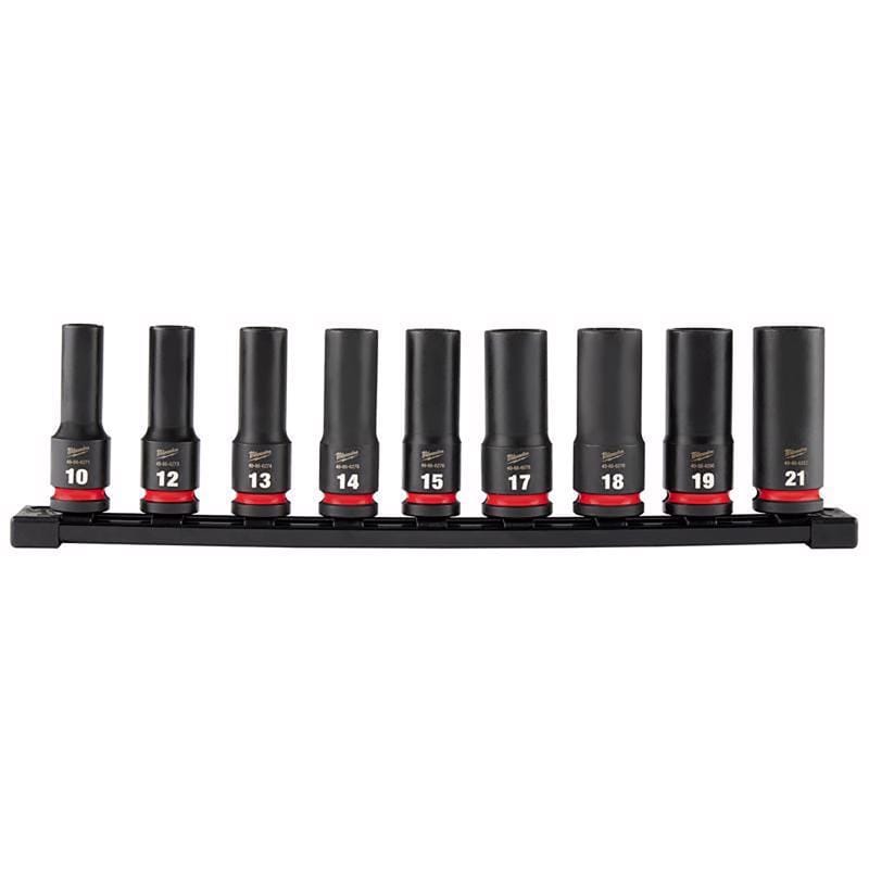 Milwaukee 49-66-7032 Deep Imp Socket St 1/2" 9 Piece