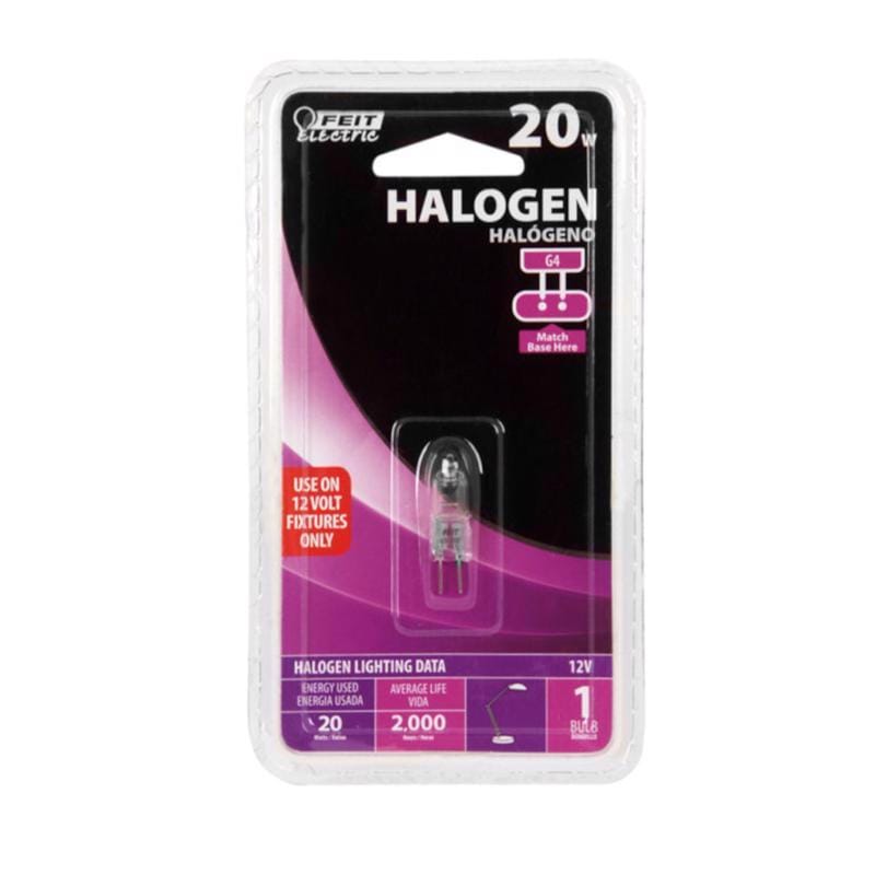 Feit BPQ20T3/RP 20 W T3 Tubular Halogen Bulb 250 lm Soft White 1 pk