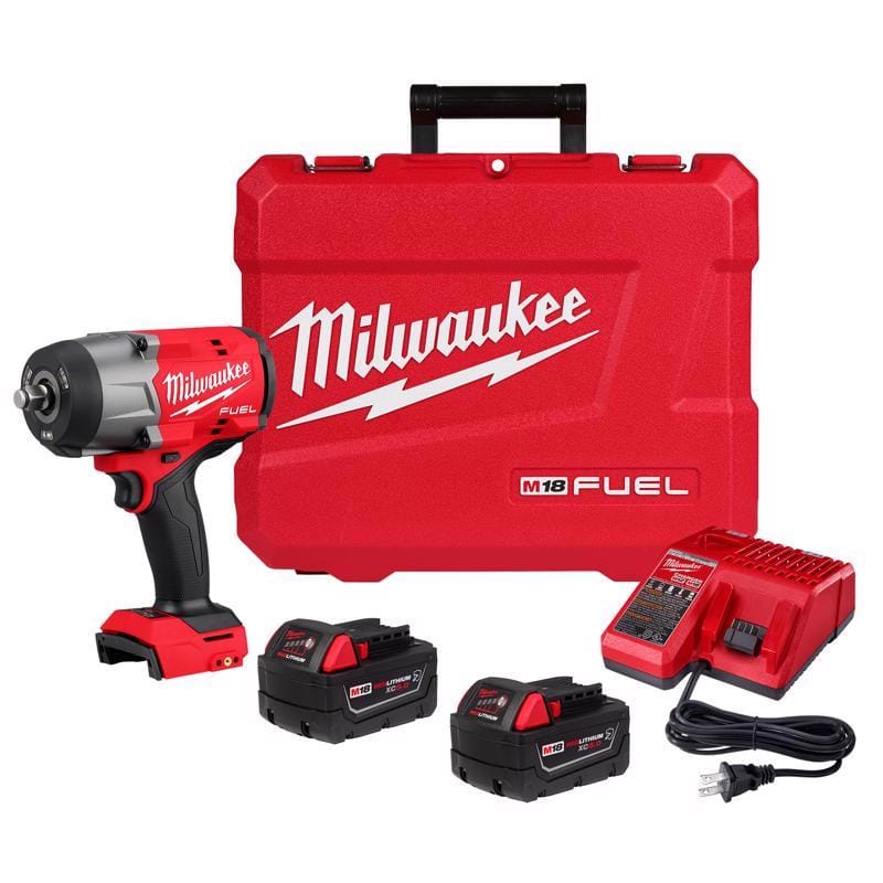 Milwaukee 2967-22 M18 FUEL 1/2 in. Cordless Brushless High Torque Impact Wrench Kit (Battery & Charger)