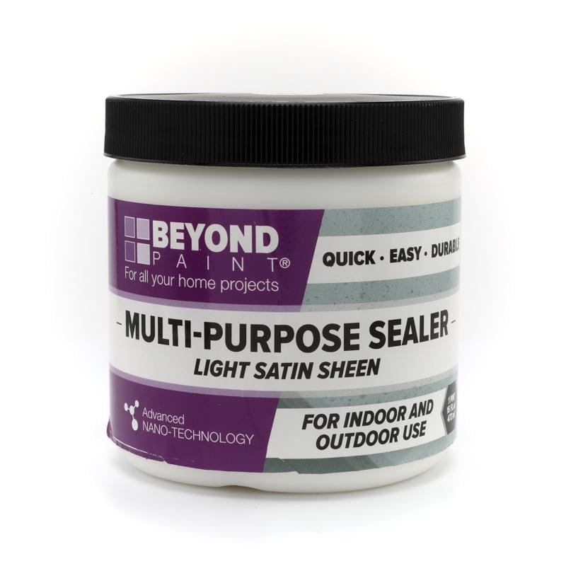 Beyond Paint BP37CP Satin Clear Water-Based Multipurpose Sealer Exterior and Interior 1 pt