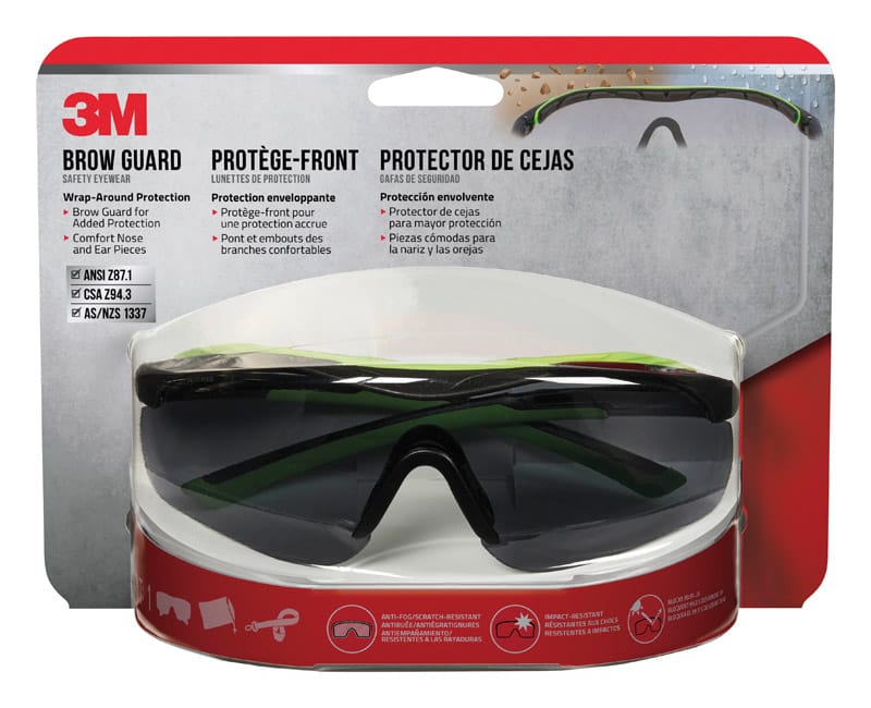 3M 47101H1-DC Anti-Fog Safety Glasses Gray Lens Black Frame 1 pc