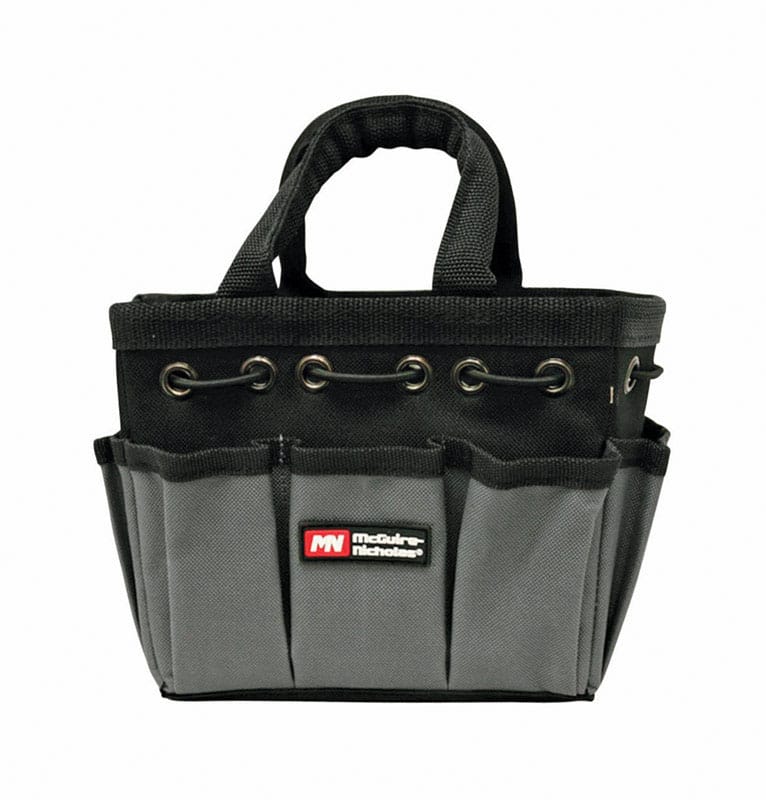 Mcguire-Nicholas 22565-1 4 in. W X 6 in. H Polyester Tool Bag 8 pocket Black 1 pc