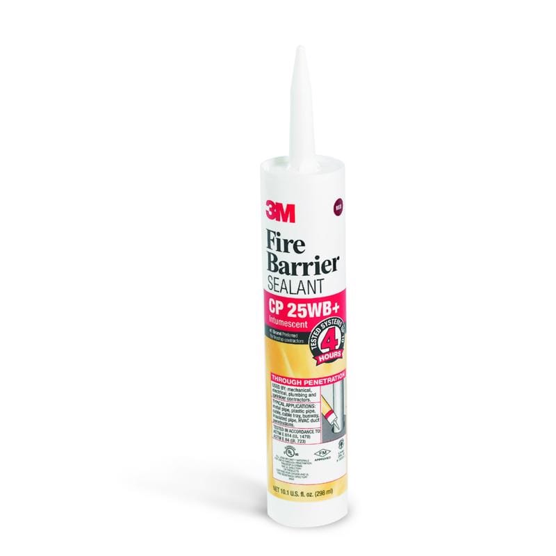 3M CP-25WB+ 10OZ Fire Barrier Red Intumescent Fire Stop Sealant 10.1 oz
