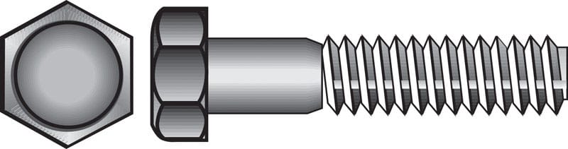 Hillman 190003 1/4 in. D X 1/2 in. L Zinc Plated Steel Hex Bolt 100 pk