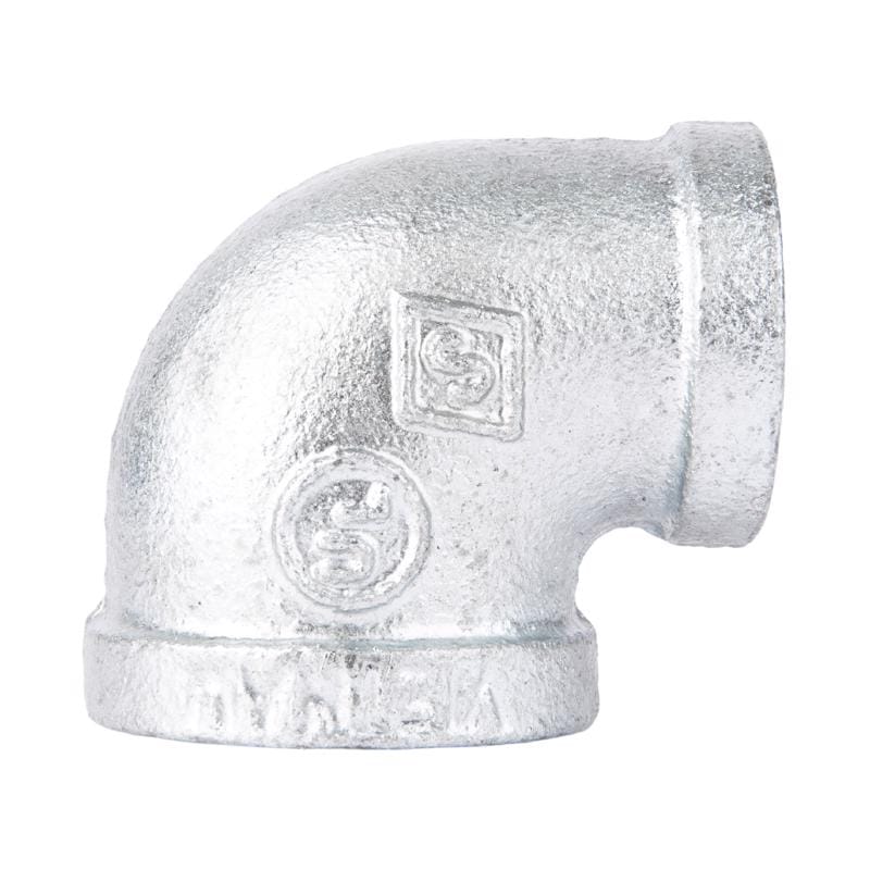 STZ Industries 501869 1-1/4 in. FIP each X 1 in. D FIP Galvanized Malleable Iron Reducing Elbow