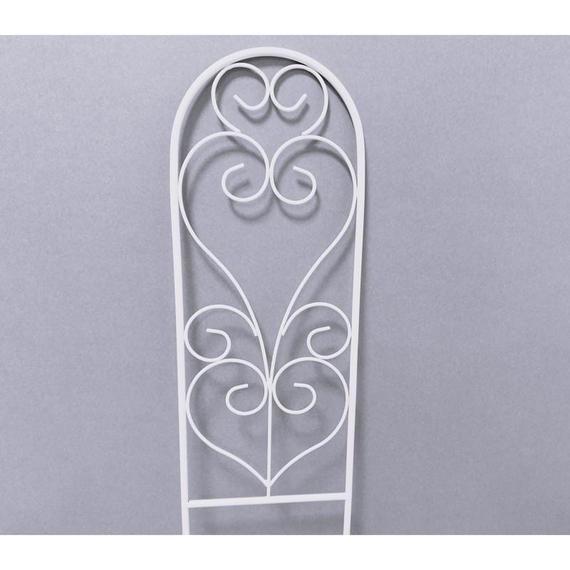 Living Accents 58075 24 in. H White Steel Trellis