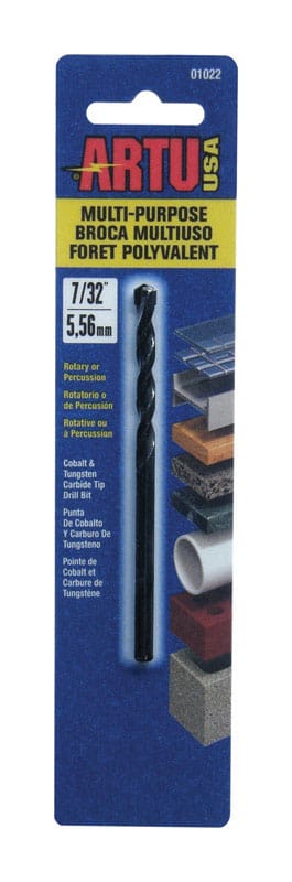 Artu 01022 7/32 in. X 3-3/4 in. L Tungsten Carbide Tipped Drill Bit Straight Shank 1 pc