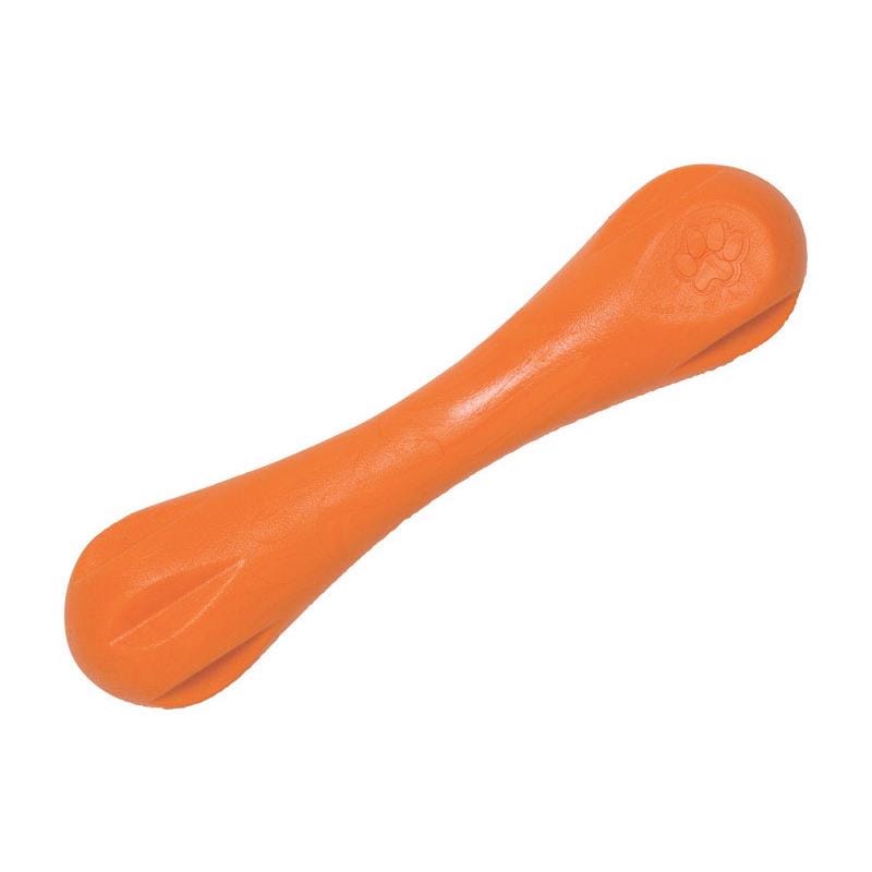 West Paw ZG011TNG Zogoflex For Dog Orange Plastic Hurley Bone Chew Dog Toy Large 1 pk