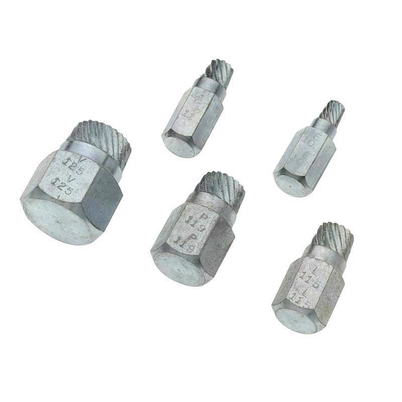 Superior Tool 5250 Steel Bolt Extractor Set 5 pc