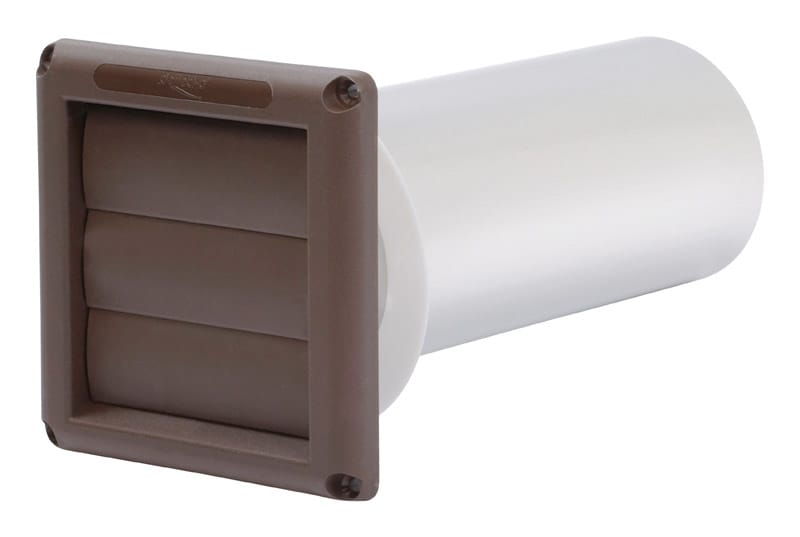 Deflect-O SVHAB4 Supurr Vent 6 in. L X 4 in. D Brown Plastic Vent Dryer Hood