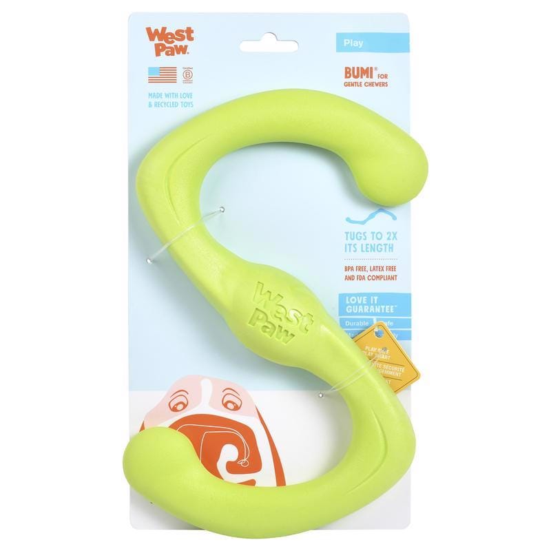 West Paw ZG051GRN Zogoflex For Dog Green Plastic Bumi Pet Toy Large 1 pk