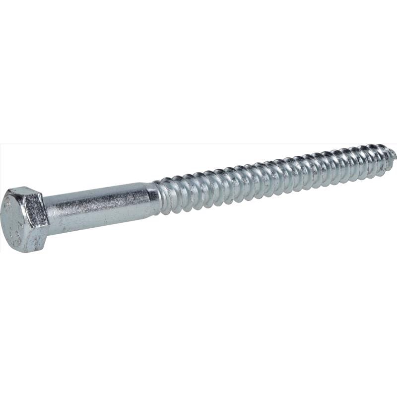 Hillman 230143 1/2 in. X 6 in. L Hex Zinc-Plated Steel Lag Screw 25 pk
