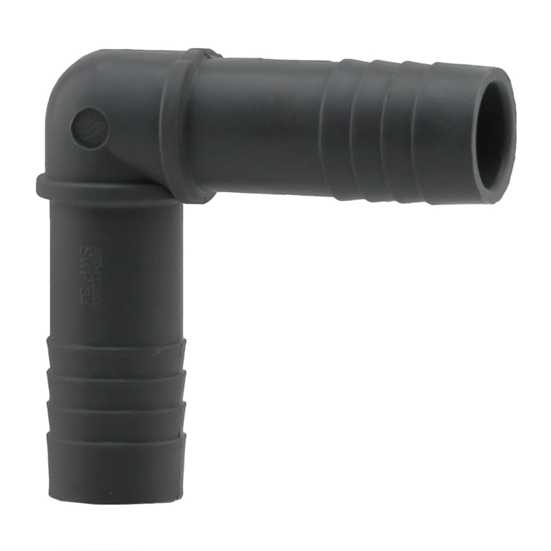 Lasco UPPE-07 Boshart Industries 3/4 in. Insert in. X 3/4 in. D Insert Polypropylene 90 Degree Elbow 1 pk