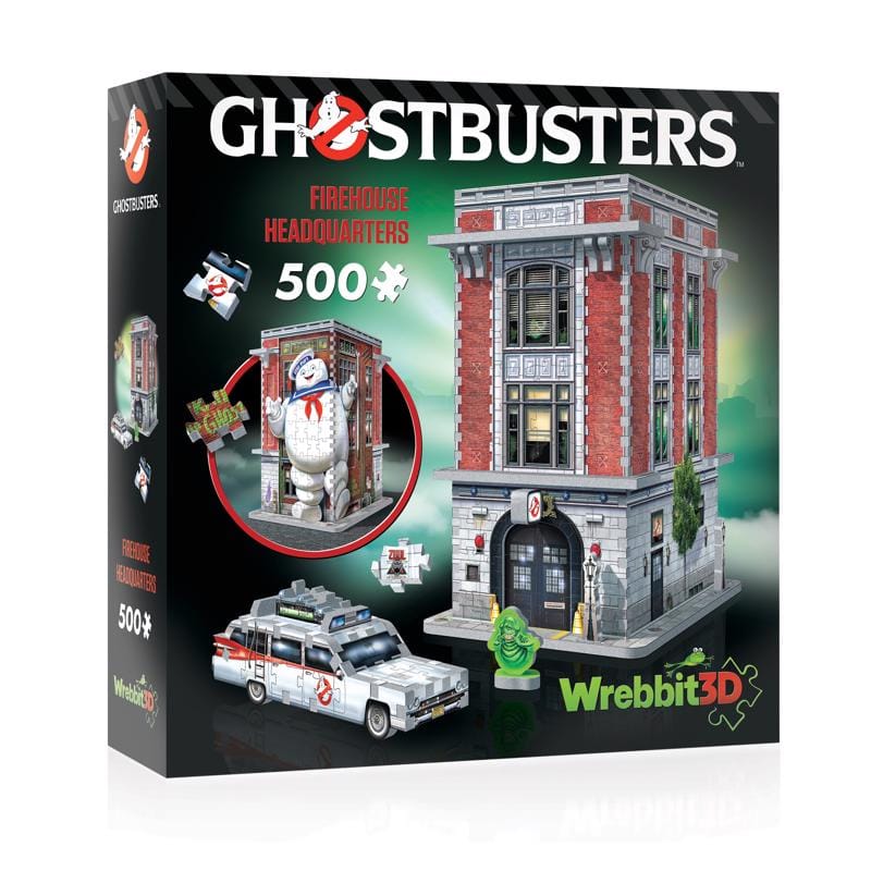 WREBBIT3D W3D-1018 Ghostbusters Firehouse Headquarters 3D Jigsaw Puzzle Multicolored 500 pc
