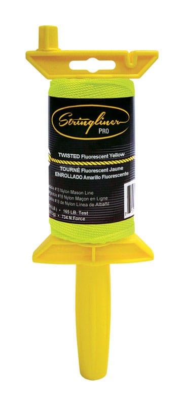 Stringliner 25112 Twisted Mason's Line and Reel 270 ft. Yellow