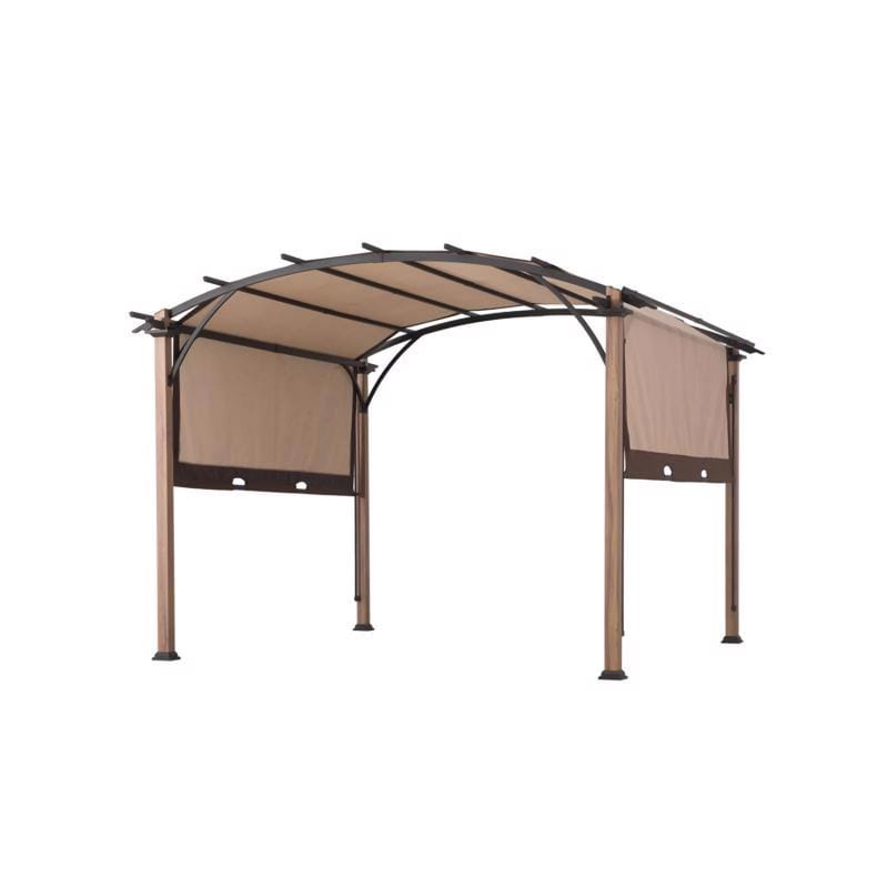 Living Accents A106000507 Fabric Arched Pergola 8.3 ft. H X 10 ft. W X 10 ft. L