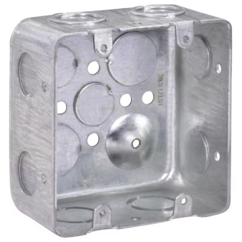Southwire MGSB-2-UPC New Work 30.3 cu in Square Galvanized Steel 2 gang Switch Box Gray