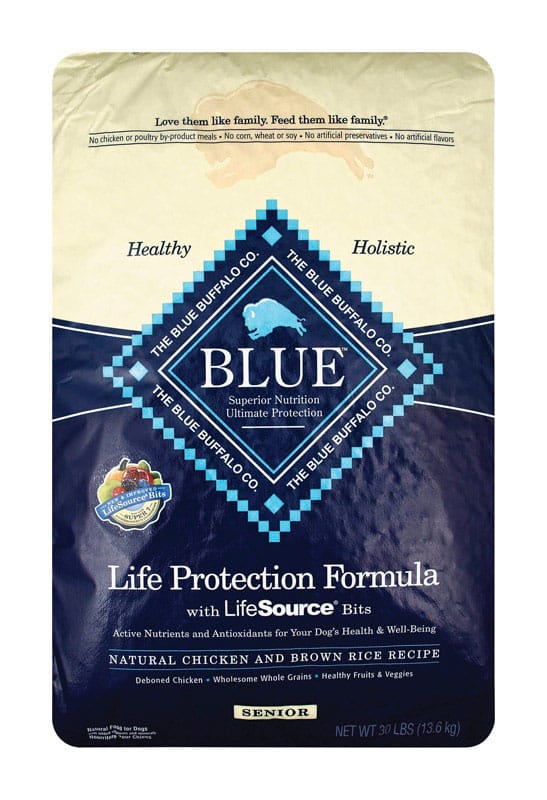 Blue Buffalo 596022 Life Protection Formula Senior Chicken and Brown Rice Dry Dog Food 30 lb
