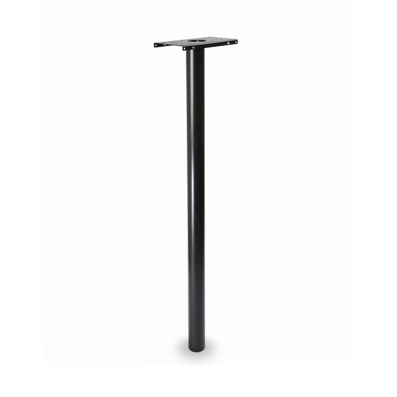 Architectural Mailboxes 7516B-10 Pacifica 51 in. Powder Coated Black Galvanized Steel Mailbox Post