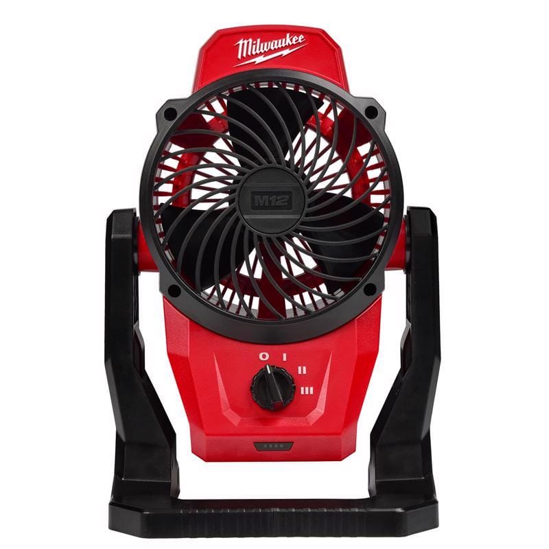 Milwaukee 0820-20 M12 13 in. H X 6 in. D 3 speed Cordless Jobsite Fan
