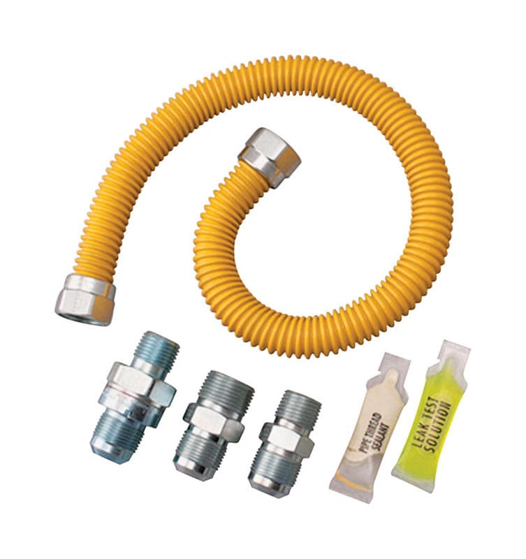 Dormont 0222525 SmartSense 1/2 in. Flare Sizes X 1/2 in. D OD 48 ft. Stainless Steel Gas Connector Kit
