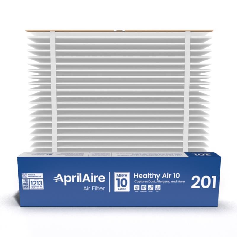 Aprilaire 201 20 in. W X 25 in. H X 6 in. Pleated 10 MERV Pleated Air Filter 1 pk
