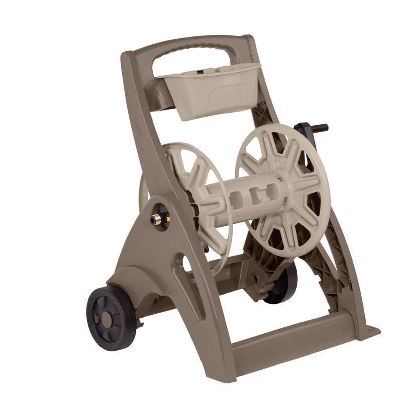 Suncast CPLSFB212M Smart Tube 225 ft. Taupe Retractable Wheeled Hose Reel Cart
