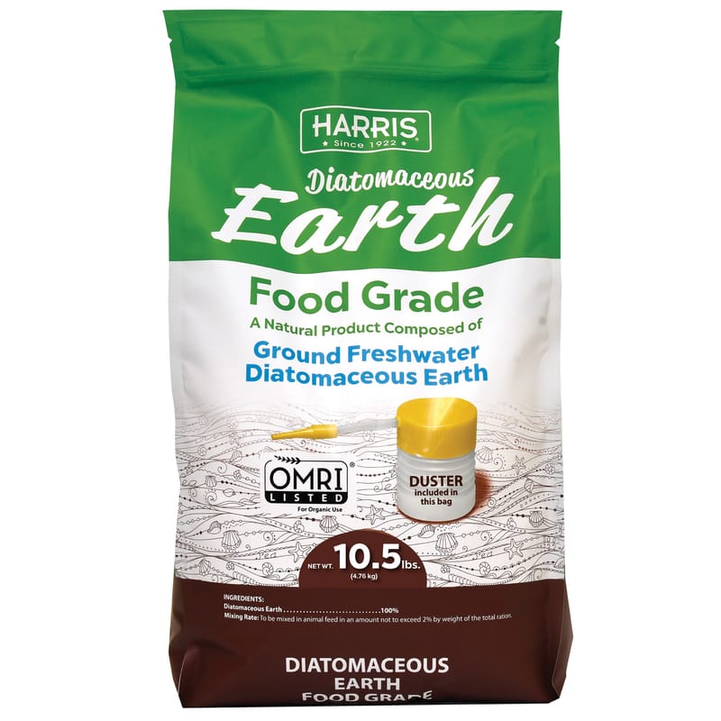 Harris DE-FG105P Food Grade Diatomaceous Earth For All Animals 10 lb. cap.
