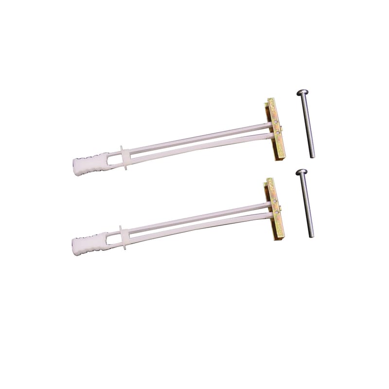Easy Track RH1006 4 in. L Chrome Closet Toggle Bolt 2 pk