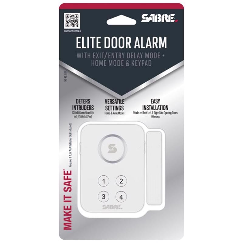Sabre HS-RL-EDA Battery Powered Indoor White Door Alarm