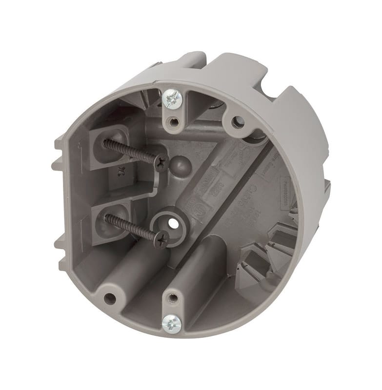 Madison Electric MSBRND Smart Box Round PVC 1 gang Ceiling Box Gray