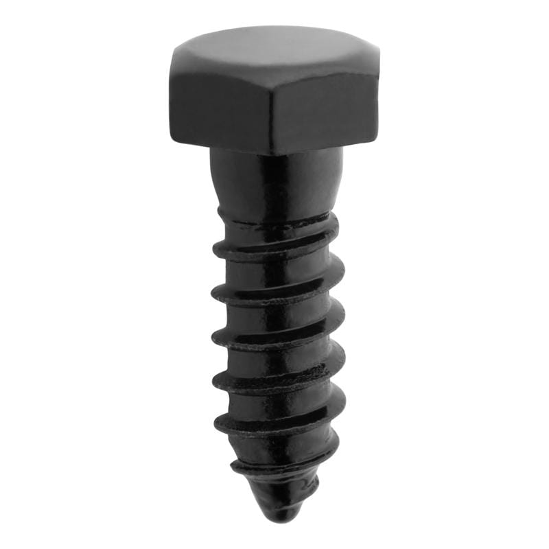 National Hardware N800-123 1/2 in. X 1-1/2 in. L Hex Black Steel Lag Screw 1 pk