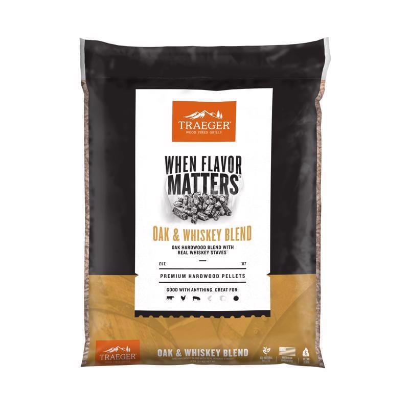Traeger PEL418 Hardwood Pellets Whiskey 20 lb
