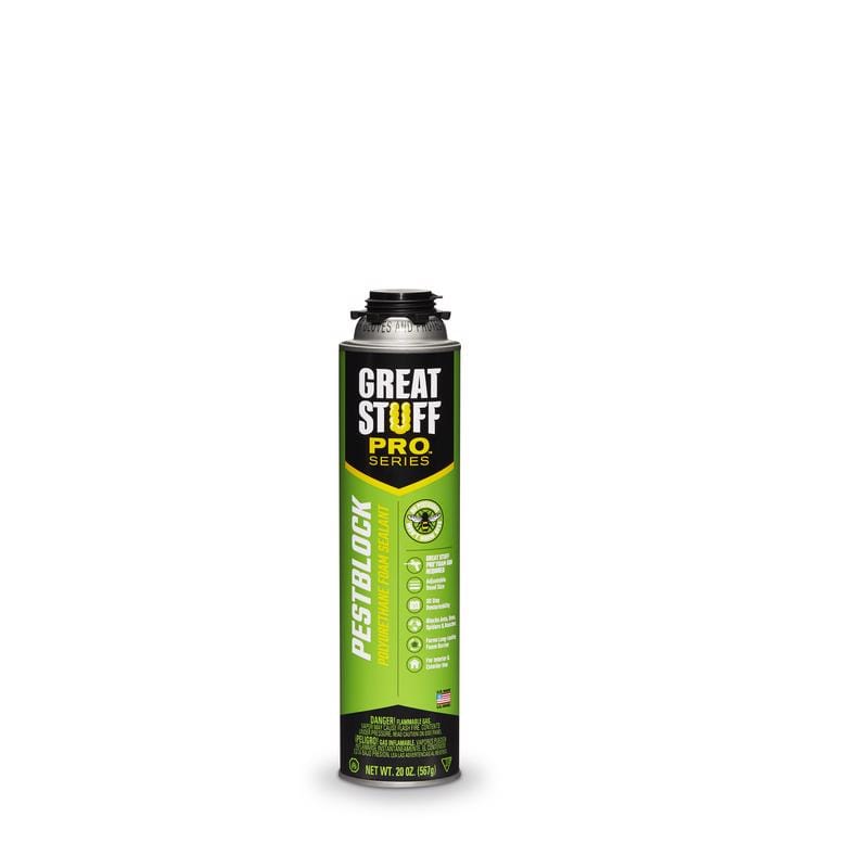 Great Stuff 11073754 Pro Series Gray Polyurethane Insulating Foam Sealant 20 oz