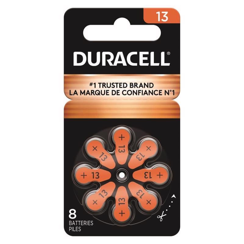 Duracell HAZA13-8 Zinc Air 13 1.5 V Hearing Aid Battery 8 pk
