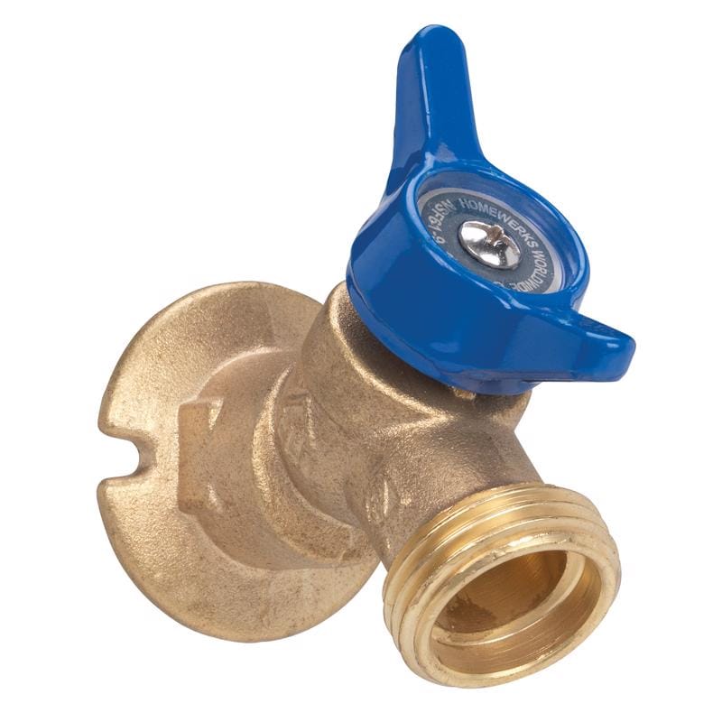 Homewerks VSCQTRB4 3/4 in. FIP X 3/4 in. MHT Brass Sillcock Valve