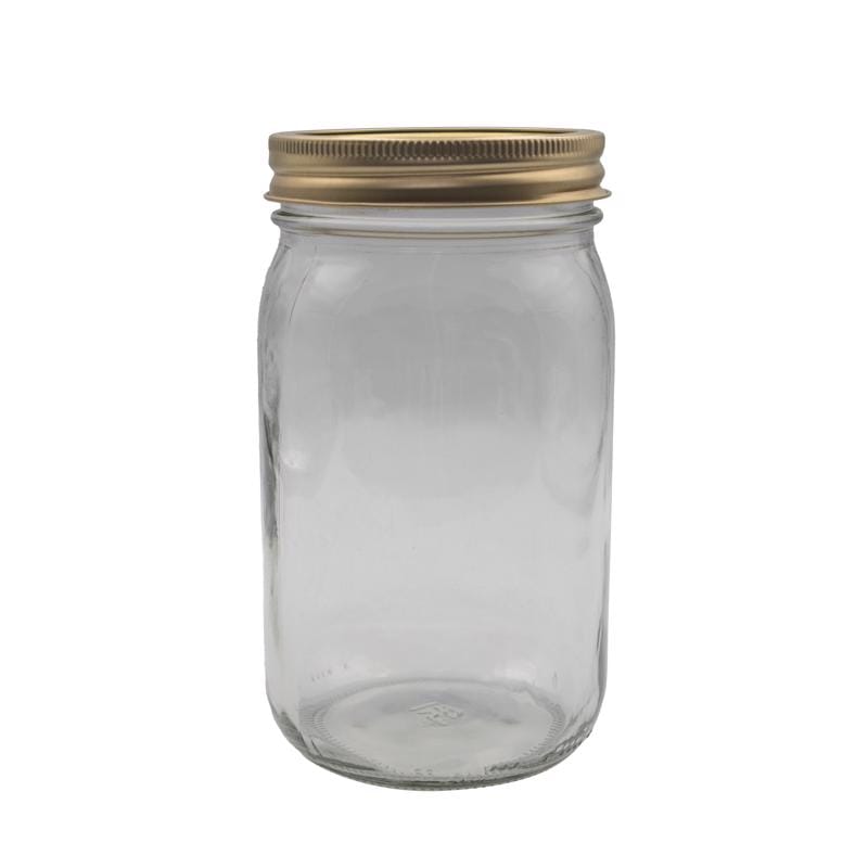 Anchor Hocking HCW1232-G Tecnocap Wide Mouth Canning Jar 32 oz 12 pk