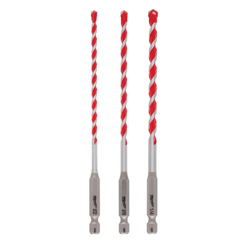 Milwaukee 48-20-9050 Shockwave Hammer Bit Set 6"3 Piece