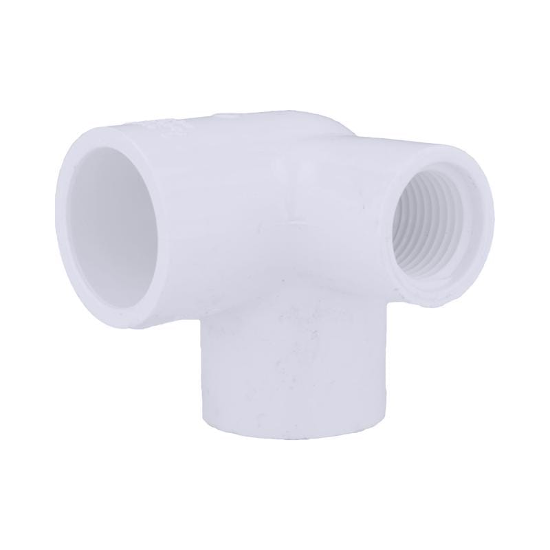 Charlotte Pipe PVC025200700 Schedule 40 1/2 in. Slip X 3/4 in. D FPT PVC Side Outlet Elbow 1 pk