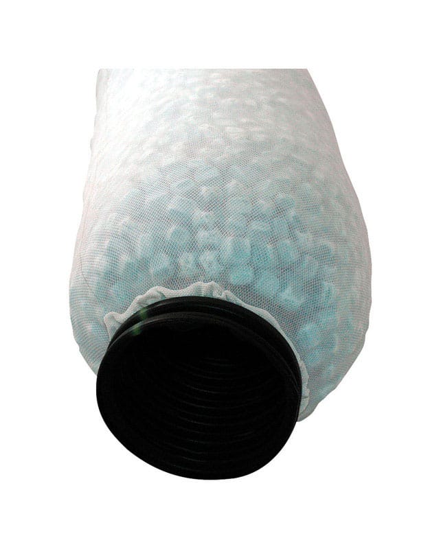 NDS EZ-0802F EZ-Drain 4 in. D X 10 ft. L Poly-Rock Aggregate Slotted Sewer and Drain Pipe